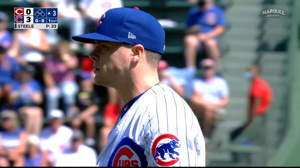 Justin Steele strikes out India
