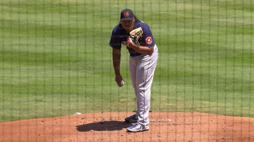 Astros pitcher Luis Garcia's rock the baby windup now banned under new MLB  rules