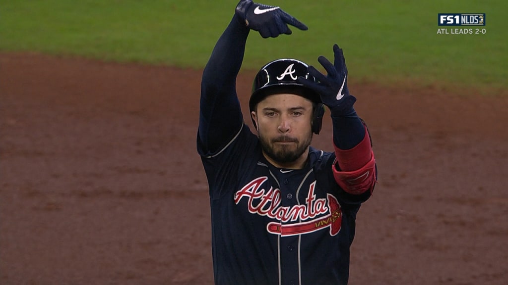 Travis d'Arnaud gives Braves' lead with HUGE 3-run homer! Braves go off for  big 6-run inning! 