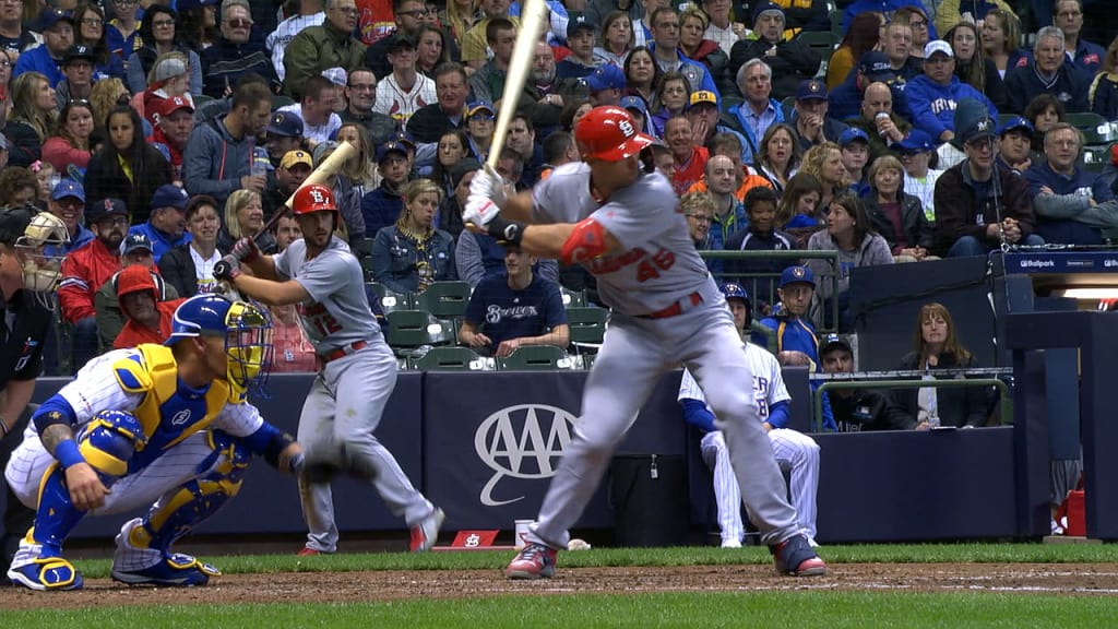 Paul Goldschmidt hits foul ball completely out of Busch Stadium