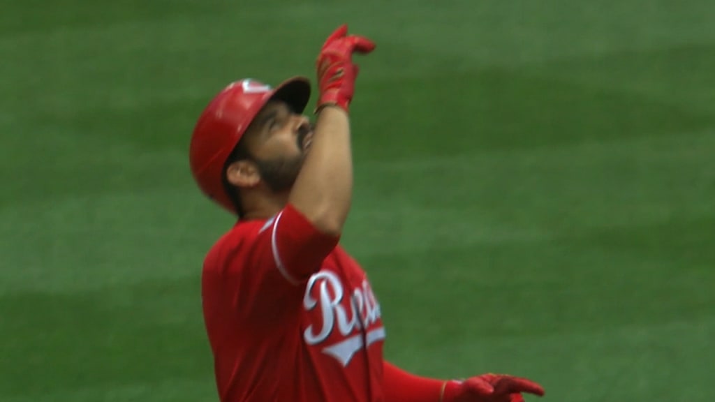 Jesse Winker Cincinnati Reds Game-Used #33 White Jersey with 150 Patch  During Games Played on May 18th and 27th and July 4th During the 2019 MLB  Season - Size 46