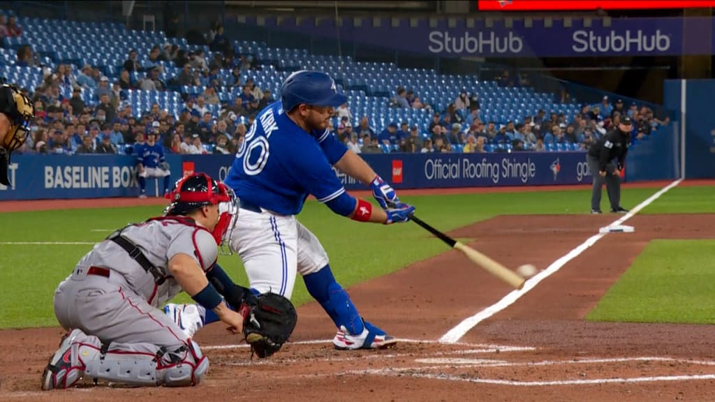 Toronto, Canada. 28th Apr, 2022. Toronto Blue Jays starting pitcher Alek  Manoah (6) gestures during the first inning of MLB baseball action against  the Boston Red Sox in Toronto on Thursday, April