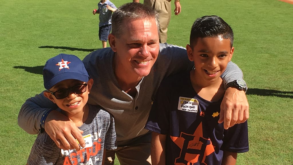 Astros Hall of Famer Craig Biggio hosted the annual Sunshine Kids party at Minute Maid Park on Wednesday. (Brian McTaggart)