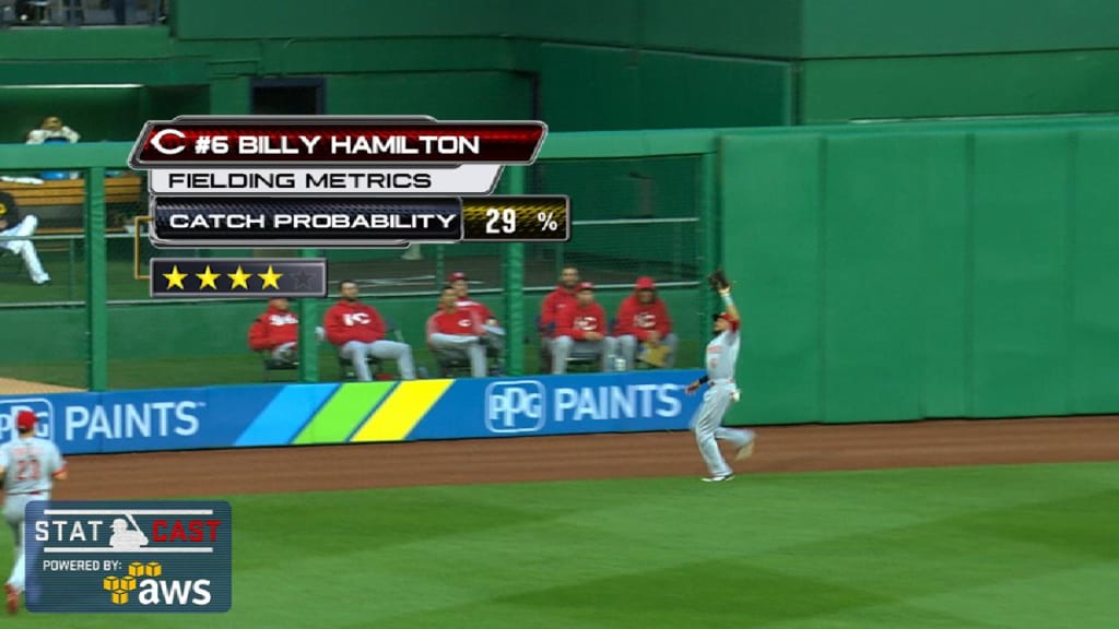 Statcast: Hamilton races 22 mph, 08/23/2016