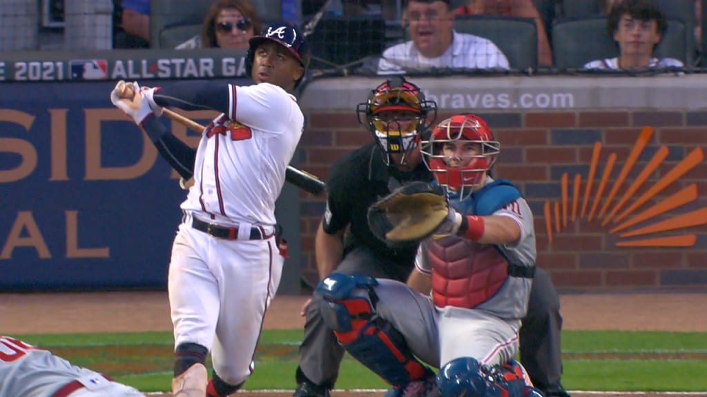 ATLANTA, GA - JULY 04: Rookie Atlanta Braves center fielder