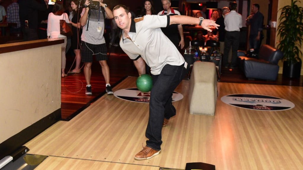 Current and former teammates showed up for Paul Goldschmidt's charity bowling event -- Goldy's Bowling Bash! -- on Thursday in Phoenix. (Sarah Sachs/D-backs)