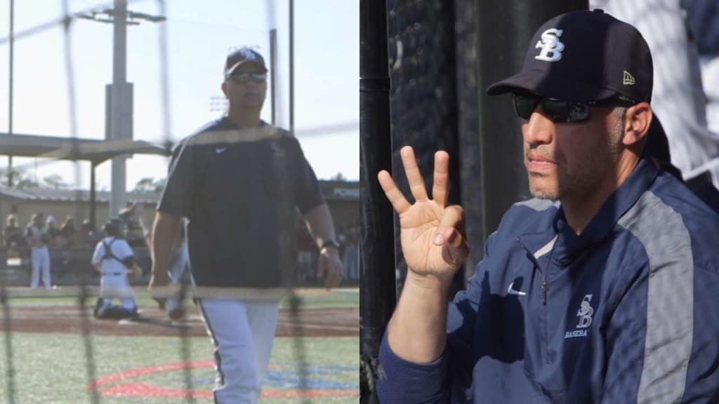 Lance Berkman and Andy Pettitte coach high school baseball Houston