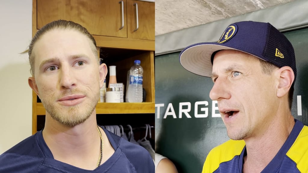 Josh Hader & his son 🤝 throwing things