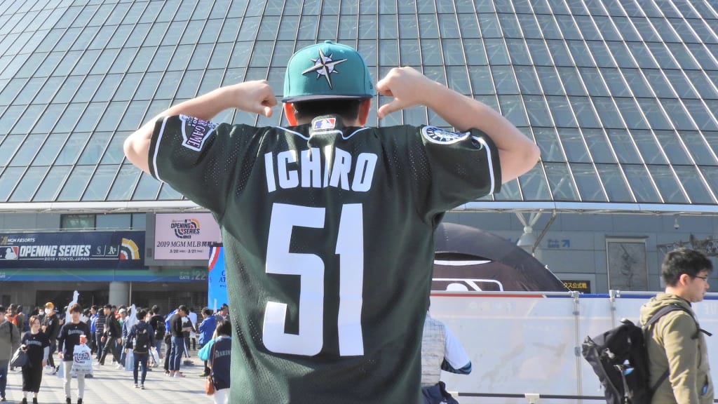 Mason Shigenaka visited Japan for the first time in 2019 for the Mariners' Opening Series vs. the A’s.