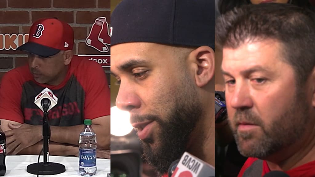 Cora, Price, Varitek on Ortiz