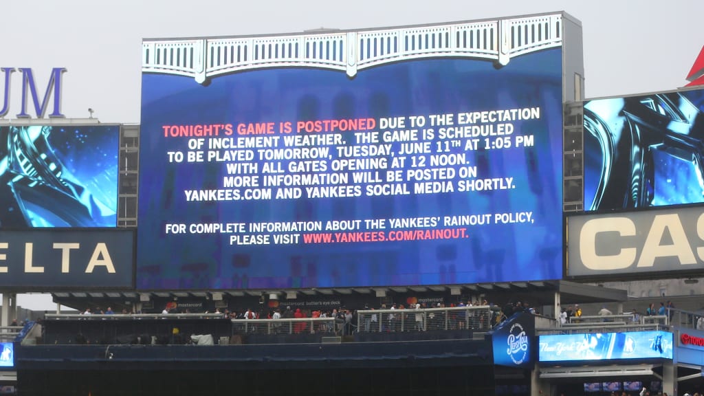 NY Mets, New York Yankees' Subway Series opener postponed due to rain