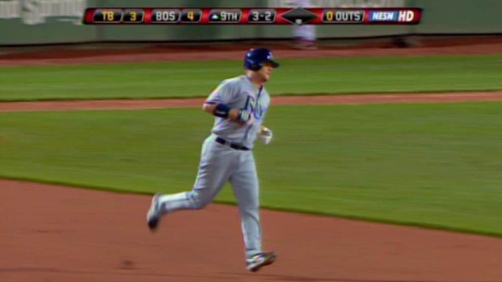 Infielder Tino Martinez of the Tampa Bay Devil Rays walks on the