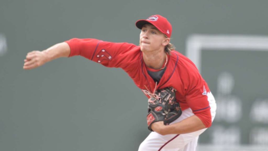 Red Sox prospect Michael Kopech throws 105-m.p.h. fastball - The