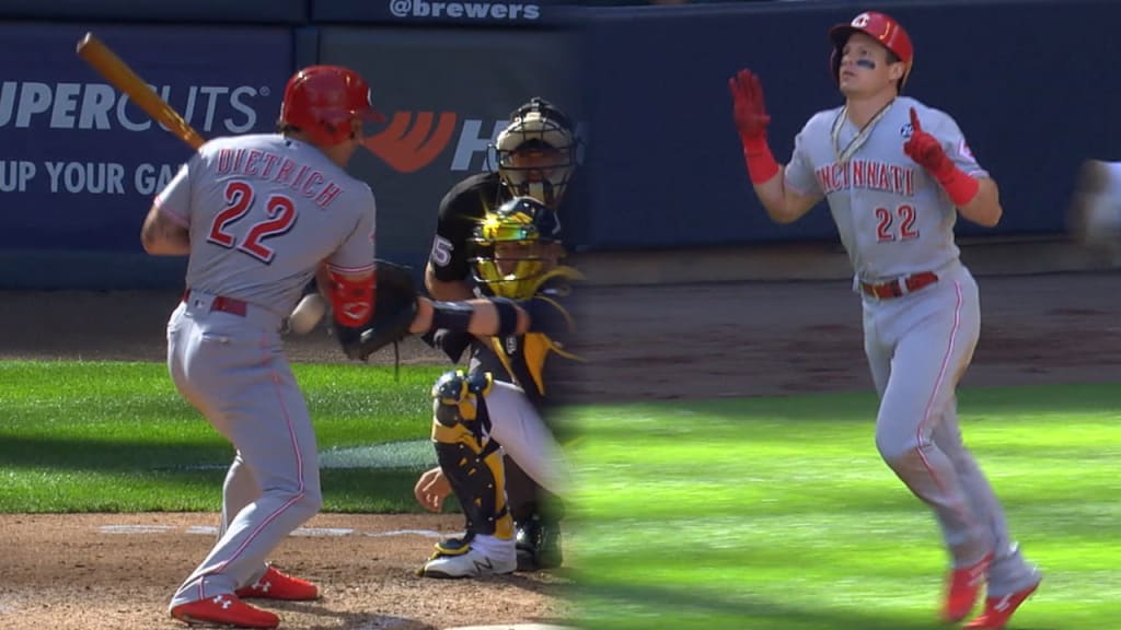 Reds Derek Dietrich Hit with MLB-Record 6 Pitches in 1 Series vs