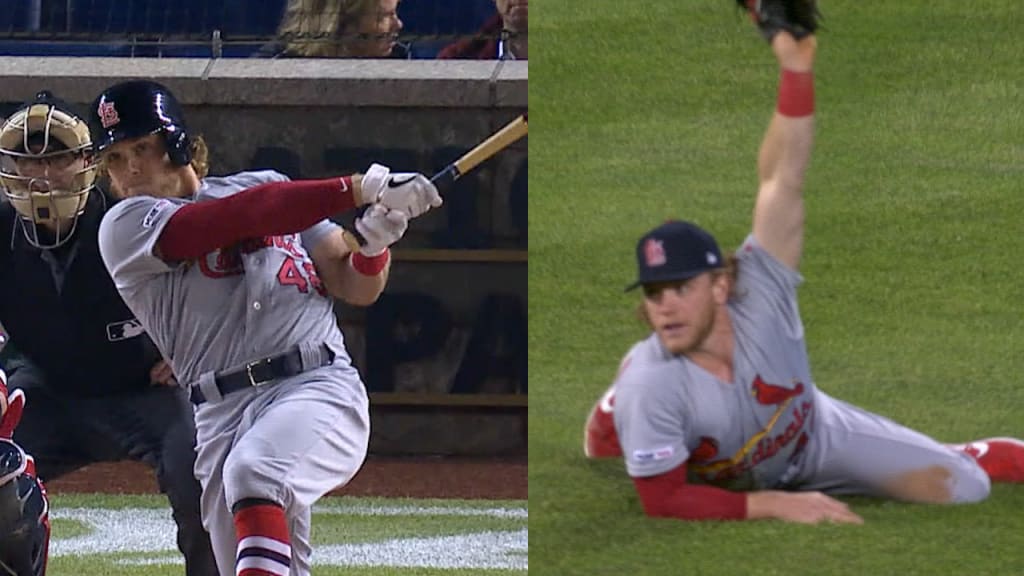 Bader shows off bat, glove in win