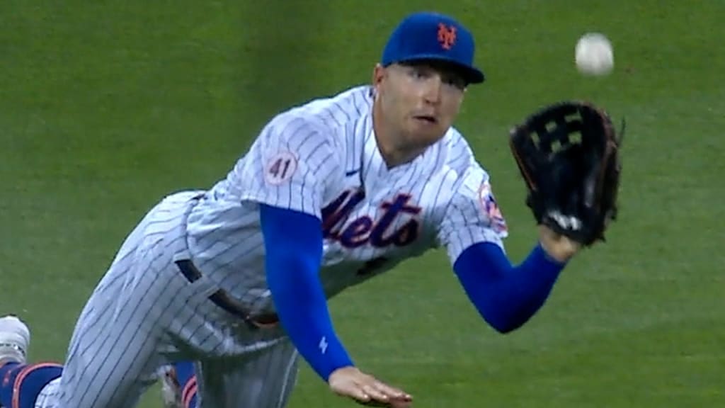 Brandon Nimmo makes diving catch in Mets' no-hitter