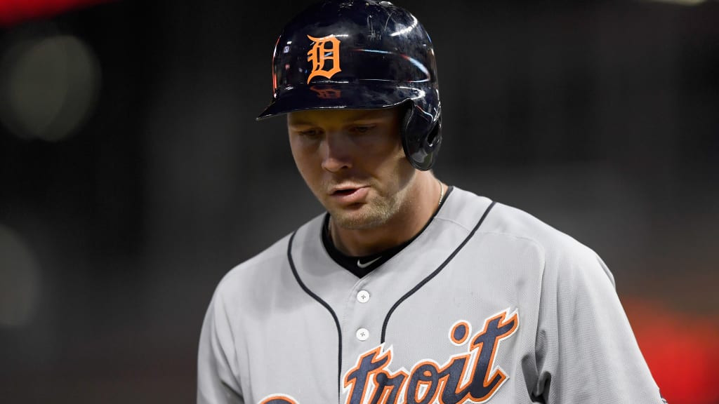 MINNEAPOLIS, MN - SEPTEMBER 27: Grayson Greiner #17 of the Detroit Tigers reacts to striking out against the Minnesota Twins to end the game on September 27, 2018 at Target Field in Minneapolis, Minnesota. The Twins defeated the Tigers 9-3. (Photo by Hannah Foslien/Getty Images)