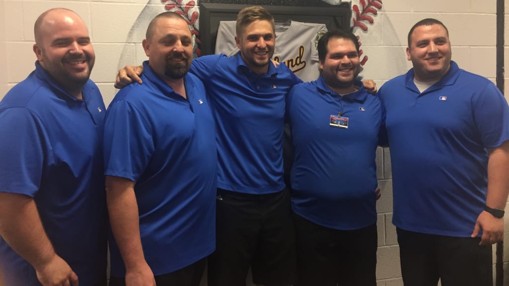 Kendall Graveman (center) made his final start of the regular season on Wednesday. (Jane Lee)