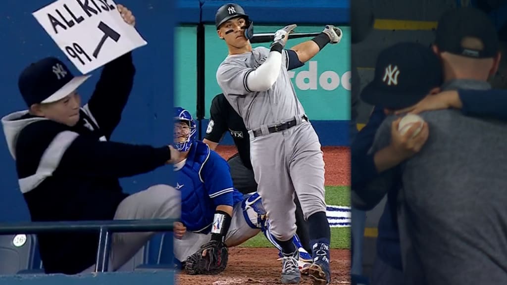 Act of Kindness: Young New York Yankees fan has tears of joy after being  gifted Aaron Judge's HR ball by Toronto Blue Jays fan - ABC7 New York