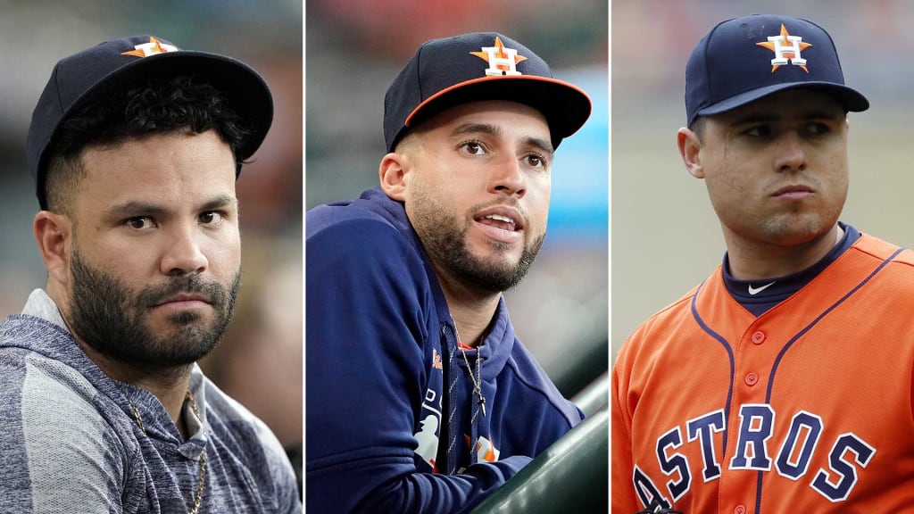 Houston Astros' Jose Altuve after not being able to throw out Los