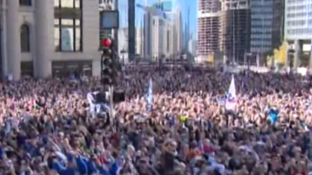 Chicago celebrates the 5th anniversary of the 2016 World Series