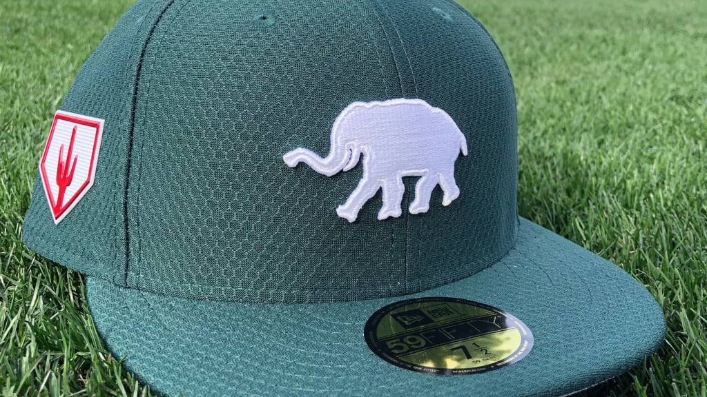 Oakland Athletics elephant logo origin