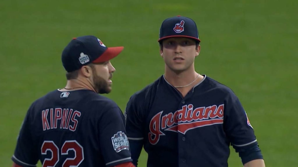 Tyler Naquin,CLE //Nov 1,2016 World Series Game 6 v CHC