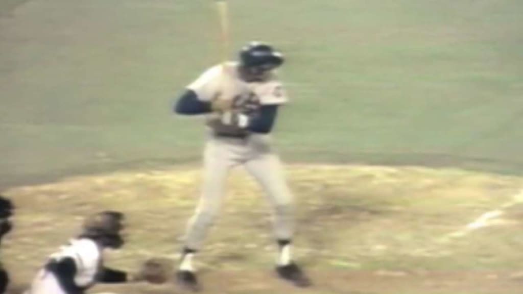 New York Mets' Dave Kingman takes a big swing at the ball during a game  with the St. Louis Cardinals, June 30, 1976, at Shea Stadium in New York.  Kingman connected with