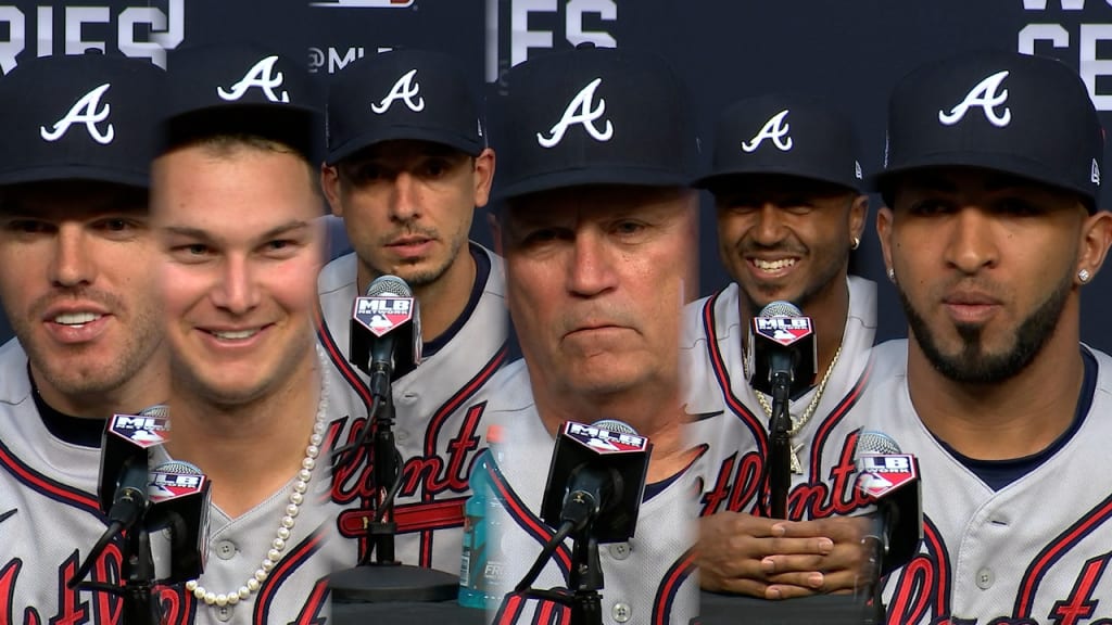 Atlanta Braves Name Members 2021 World Series Champions Front And