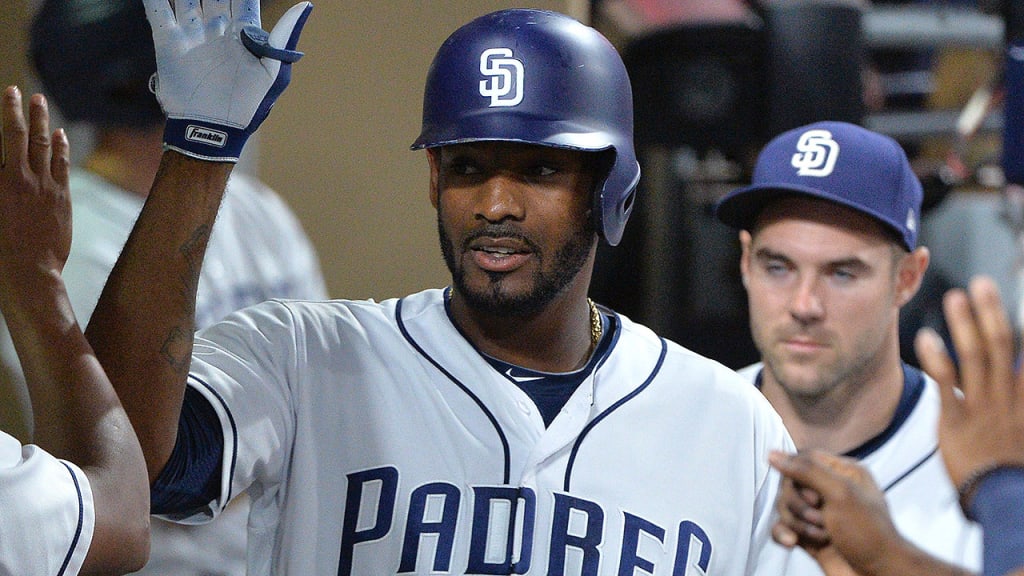 Jabari Blash was born in St. Thomas, where his family lives and was affected by Hurricane Irma. (AP)