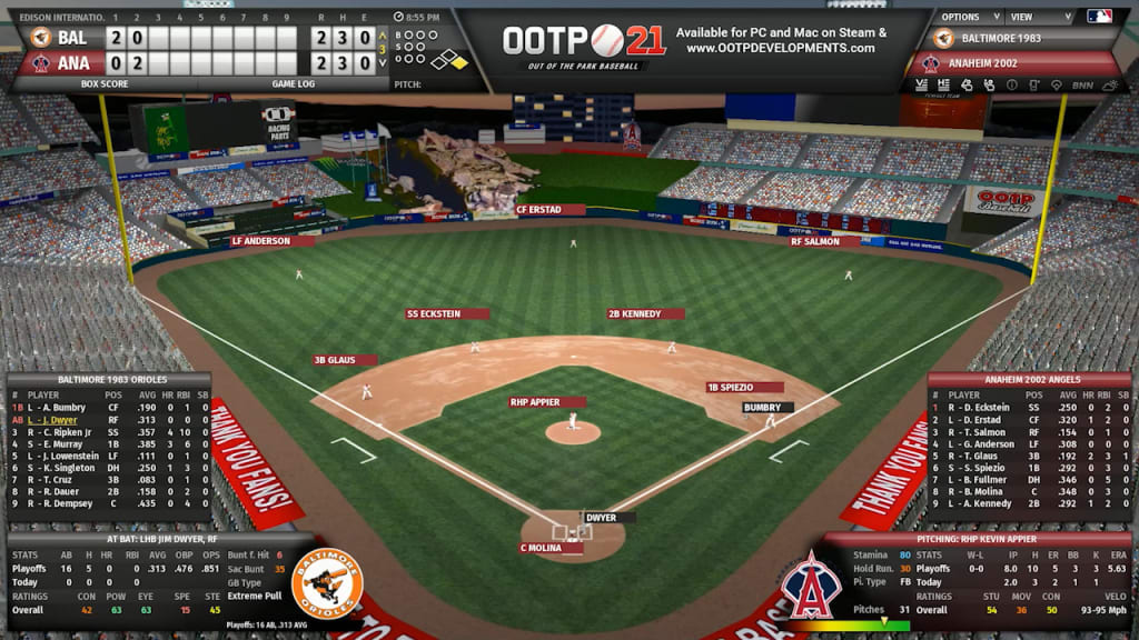 OOTP MLB What if: 2003 Chicago Cubs vs 2005 Chicago White Sox World Series  : r/OOTP