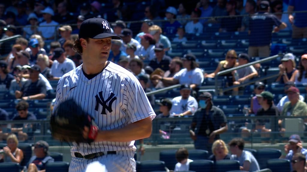 Yankees' Gerrit Cole strikes out six, allows homer in scrimmage 