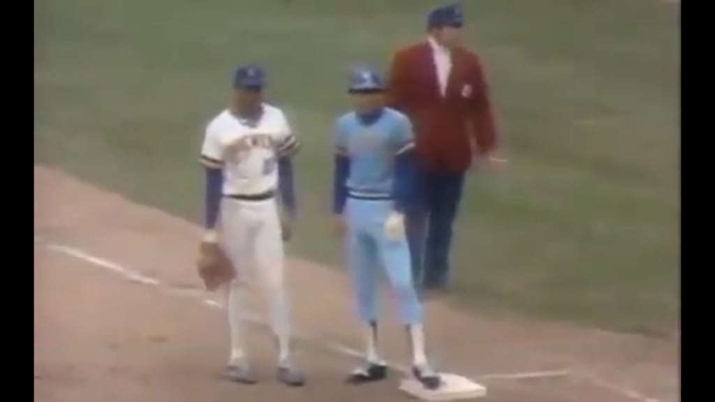 Yes, that's a Brewer on first and ... a Brewer playing first