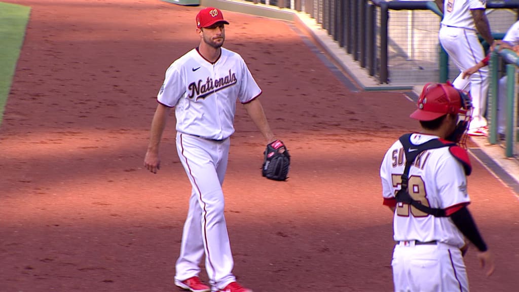 Max Scherzer exits start for Washington Nationals in first inning due to  ailing groin - ESPN