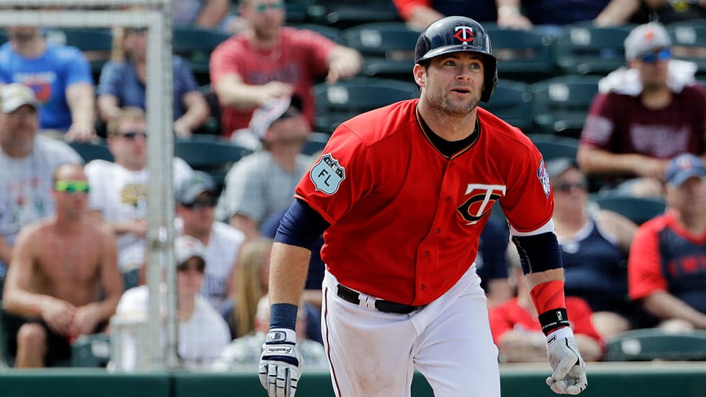 First baseman Matt Hague slugged a two-run homer to cap a three-run 8th innings for the Twins against the Nationals on Sunday. (AP)