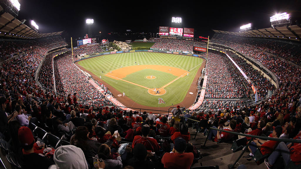 The extended netting at Angel Stadium will help satisfy MLB's new guidelines. (Getty)