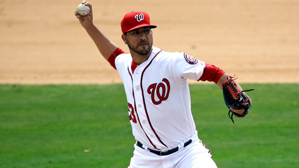 Rafael Martin pitched to a 6.57 ERA in 13 appearances over two stints with the Nationals in 2015. (AP)