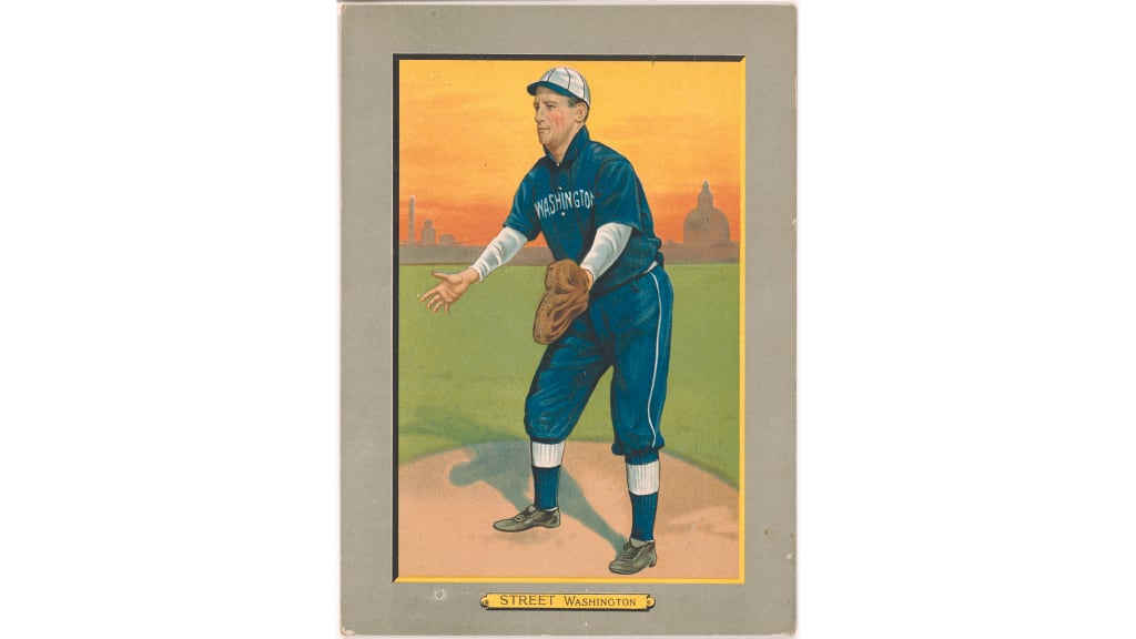 Senators catcher Gabby Street caught a ball dropped from the top of the Washington Monument in 1908.