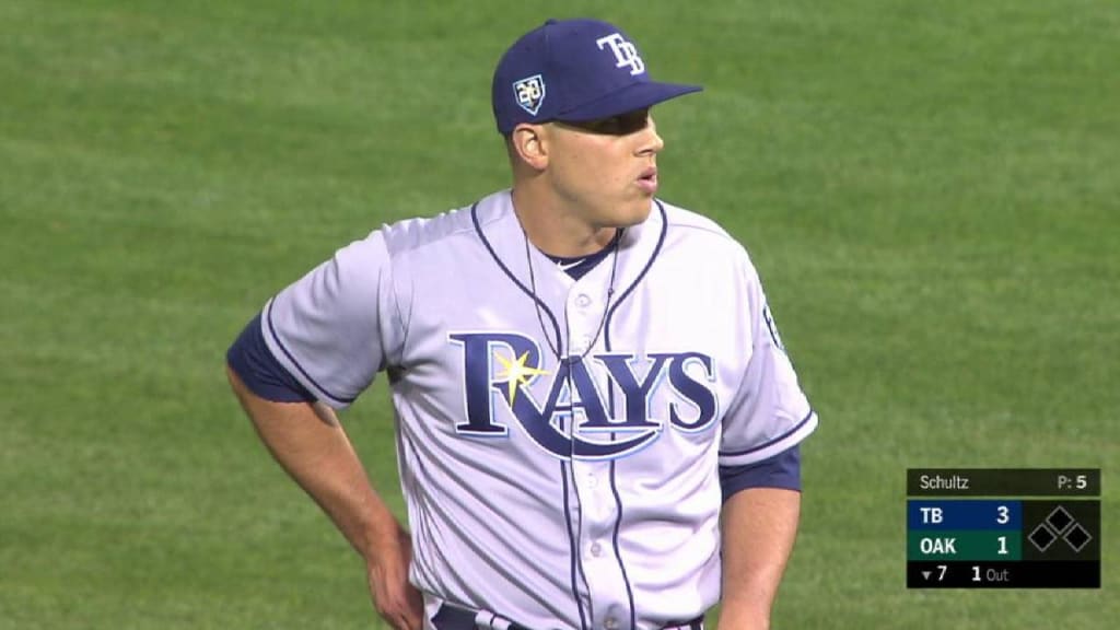 Schultz's 1st career strikeout