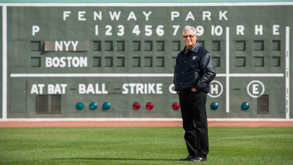 Nearly 40 years later, Bucky Dent returned to the exact spot from which he launched one of the most famous home runs in Yankees history: a three-run shot in the seventh inning of a winner-take-all battle for the American League East title. (New York Yankees)