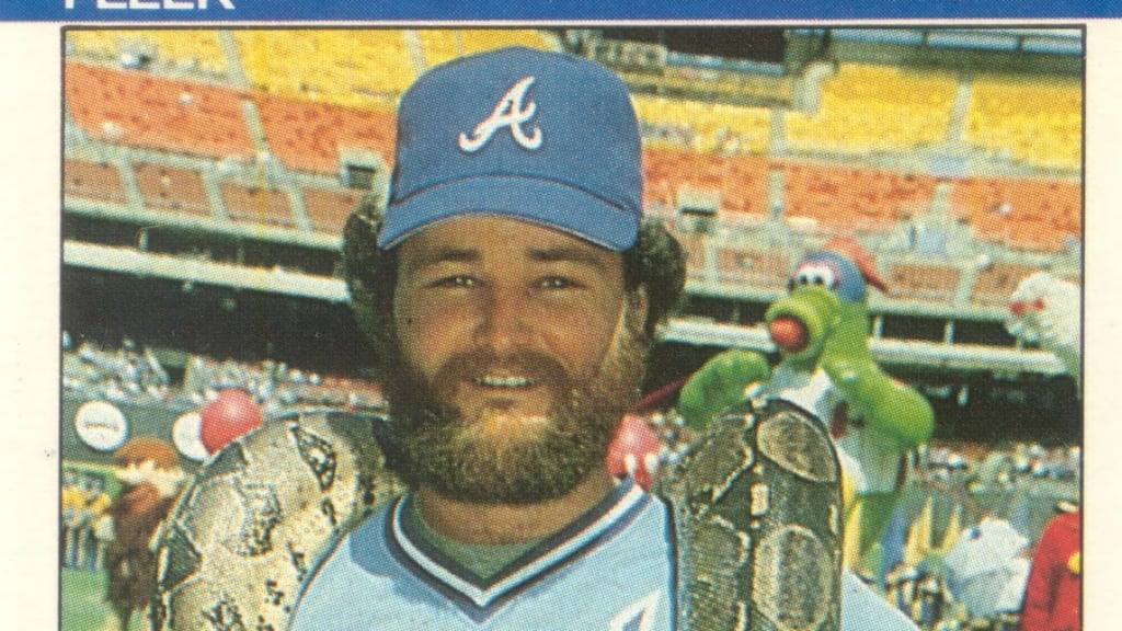 Glenn Hubbard's snake-draped baseball card will be memorialized
