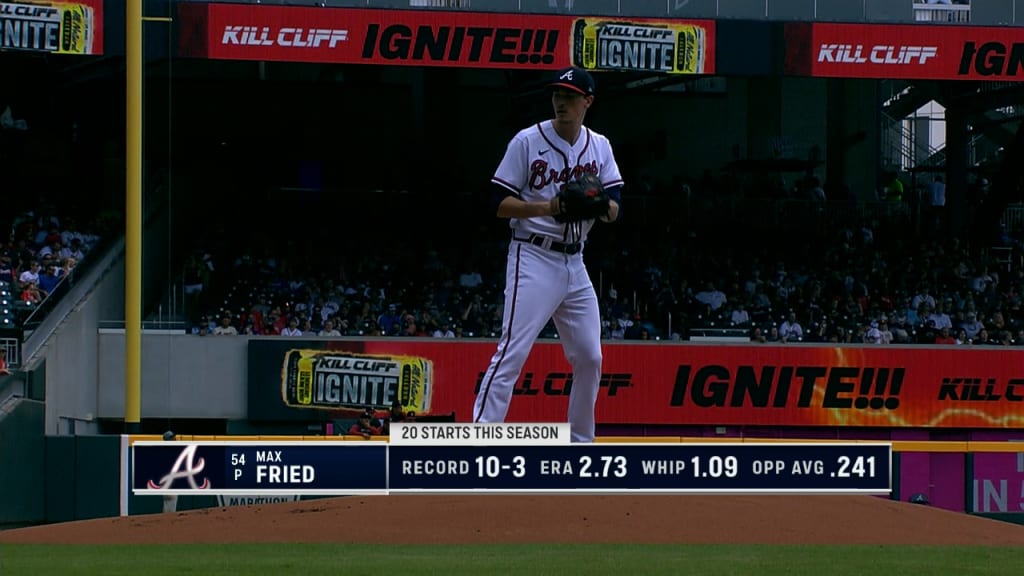 Atlanta, GA, USA. 02nd July, 2021. Atlanta Braves third baseman Austin Riley  walks onto the field before the start of the ninth inning of a MLB game  against the Miami Marlins at