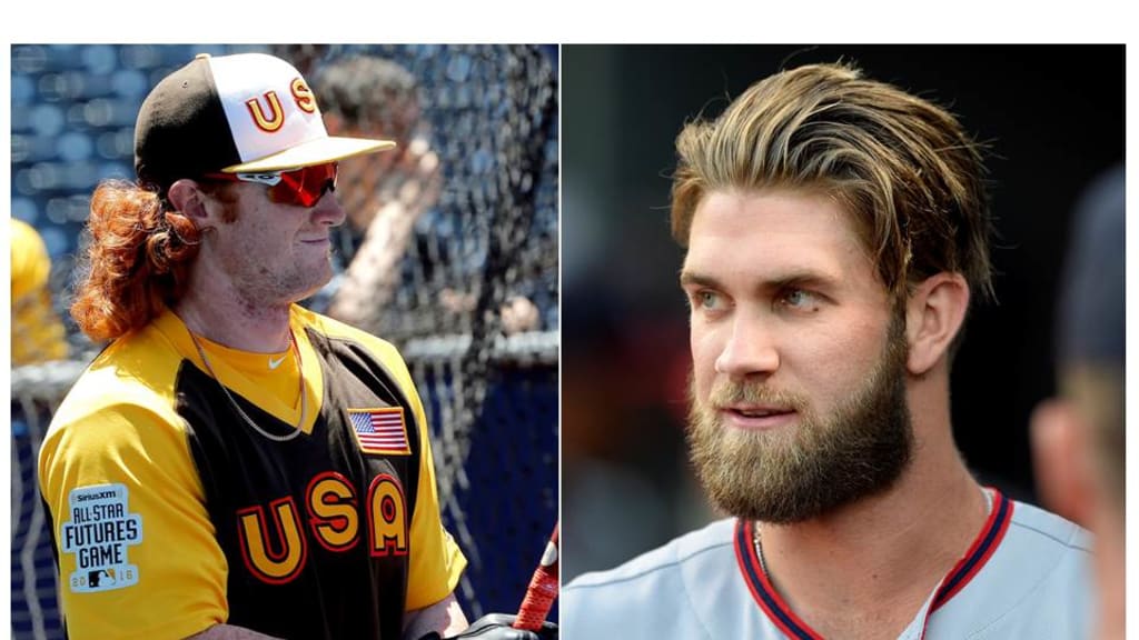 Nationals' Bryce Harper & Yankees' prospect Clint Frazier's budding  friendship continues with Twitter conversation about hair - Federal Baseball