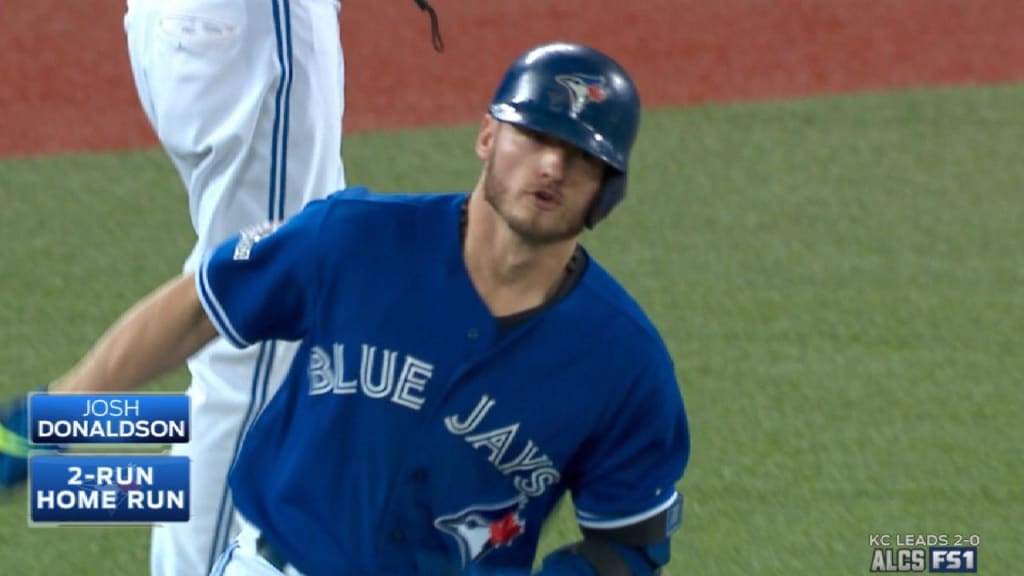 Josh Donaldson of the Toronto Blue Jays looks on from the dugout