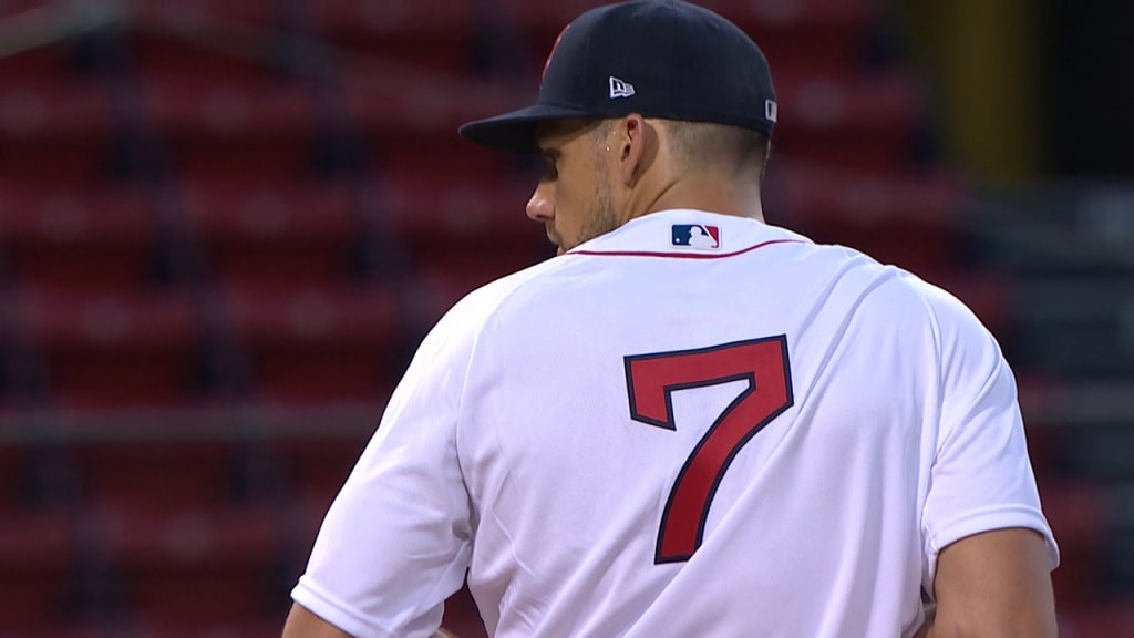 Nathan Eovaldi accidentally wears Boston Red Sox No. 7 jersey; 'I thought  it felt a little tight on my arms but it's all good' 