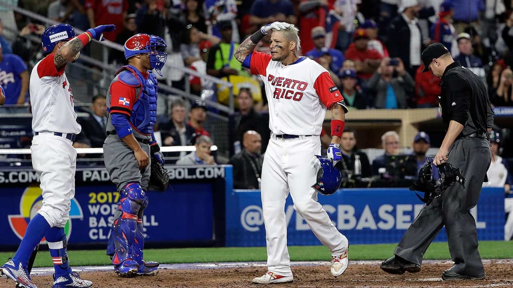 Yadier Molina has been unable to contact friends and family in hurricane-ravaged Puerto Rico. (AP)