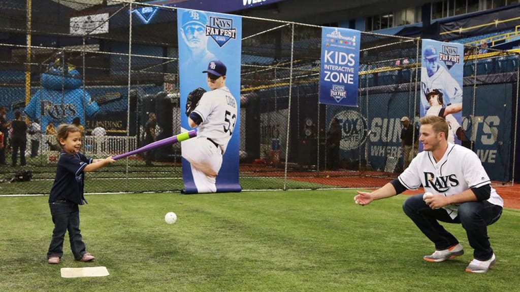 Kids activities at Rays Fan Fest will include Reading with the Rays, speed pitch, batting cages and home run derby in the Interactive Zone, and baseball clinics in the infield. (Rays)