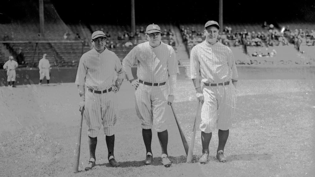Lazzeri (left), Ruth (middle) and Gehrig (right)