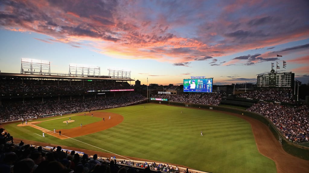 Wrigley Field Chicago Cubs Baseball Ballpark Stadium Greeting Card