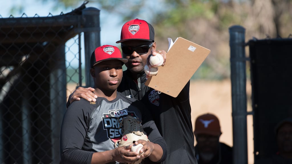 TEMPE, AZ - JANUARY 13: during the second annual Dream Series at Tempe Diablo Major League Complex on Saturday, January, 13, 2018 in Tempe, Arizona. (Photo by Jennifer Stewart/MLB Photos via Getty Images) *** Local Caption ***
